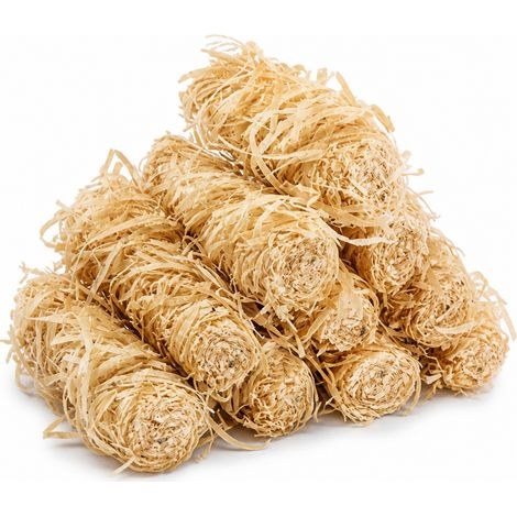 Naturalne podpałki z wełny drzewnej ×100