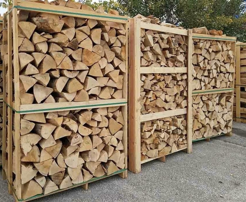 Trio drewna opałowego Ekonomiczne (brzoza, mieszanka, buk) 3 × 1 m³ – na palecie